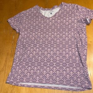 blue mountain size medium purple short sleeve shirt